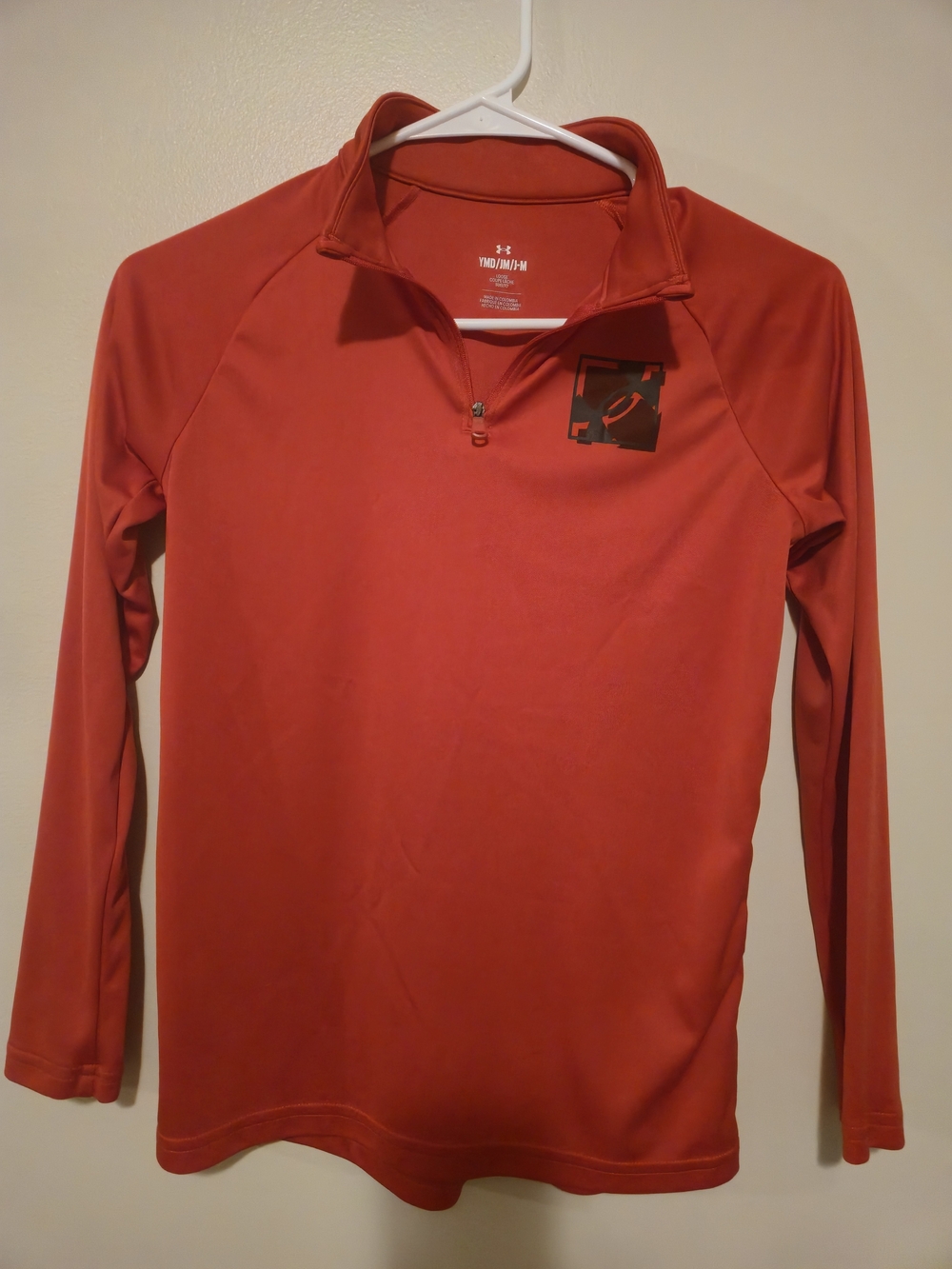 Under Armour Red Boy's 1/4 Zip Performance Shirt